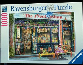 Ravensburger Puzzle The Book Shop - 1000 Piece Jigsaw Puzzle
