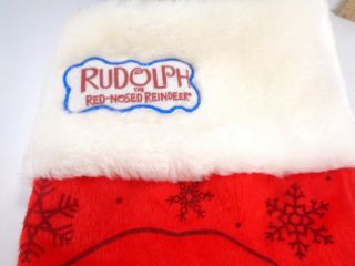 Rudolph the Red Nosed Reindeer Gemmy Christmas Stocking Shiny nose Santa No Musi 2