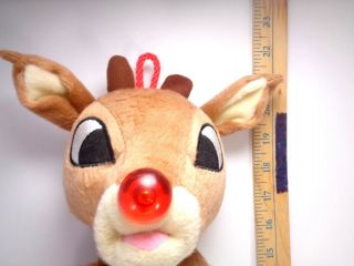 Rudolph the Red Nosed Reindeer Gemmy Christmas Stocking Shiny nose Santa No Musi 3
