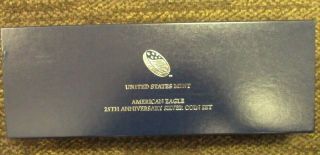 2011 U.  S.  American Eagle 25th Anniversary (5) Silver Coin Set