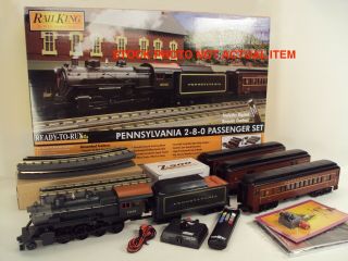 Mth Electric Rail King Pennsylvania 2 - 8 - 0 Passenger Model Train Set 30 - 4227 - 1
