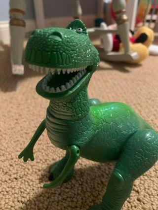 Disney Pixar Toy Story Rex - Green Dinosaur W/ Movable Joints Plastic Toy