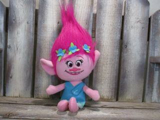Dreamworks Trolls 15 " Singing Princess Poppy Plush Doll Toy