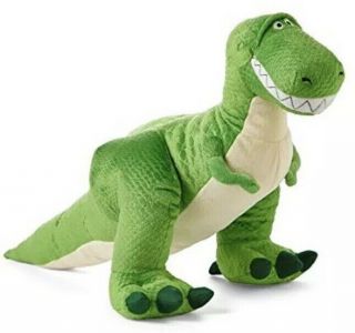 Disney Store Pixar Toy Story Rex Plush Dinosaur Green Stuffed Animal 14”