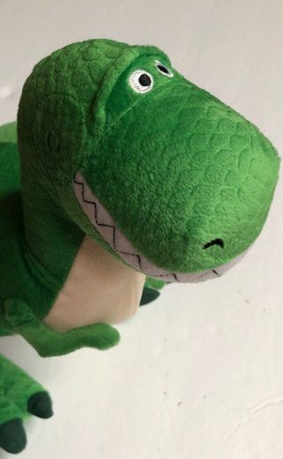 Disney Store Pixar Toy Story REX Plush Dinosaur Green Stuffed Animal 14” 2