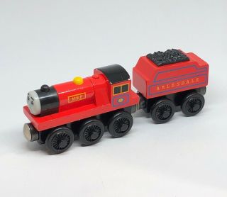 Wooden Railway Thomas & Friends Train Engine Mike With Tender 1997