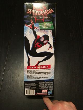 Spider Man Into Spiderverse Titan Hero Series Miles Morales Power Figure Toy 2