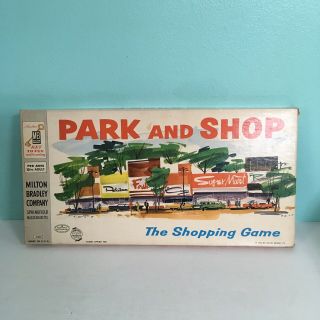Vintage Park And Shop Board Game 1960 Complete