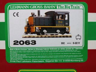 Vintage LGB LEHMANN G Scale 2 Rail D&RGW 0 - 4 - 0 Switcher Locomotive 50 - 2