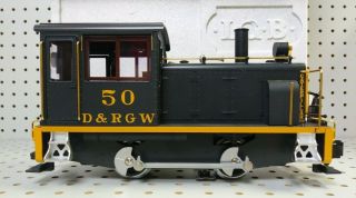 Vintage LGB LEHMANN G Scale 2 Rail D&RGW 0 - 4 - 0 Switcher Locomotive 50 - 3