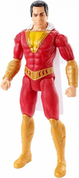 Red And Gold True Dc Comics Shazam 12 - Inch Scale Action Figure With Cloth Cape
