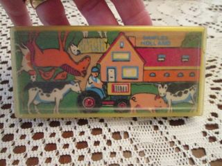 Vintage Simplex Miniature Wooden Puzzle Farm Animals Made in Holland Barn 3