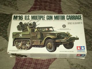 Tamiya 1/35 Scale M16 U.  S.  Multiple Gun Motor Carriage Half - Track Model Kit