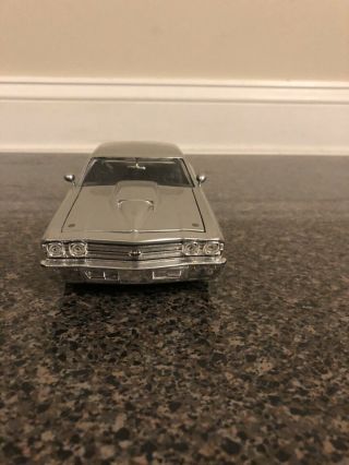 JADA TOYS,  DUB CITY BIG - TIME MUSCLE Car 1969 CHEVY CHEVELLE Silver 1:24 Diecast 3