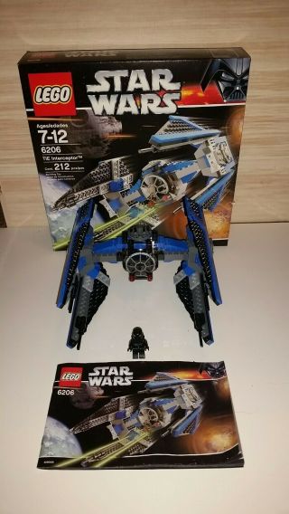 Lego Star Wars Tie Interceptor (6206) 100 Complete And Instructions