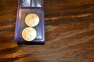 2018 1/10 Oz Gold American Eagle.  2 Coins With 1/10 Oz Each