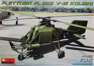 Miniart 1:35 Flettner Fl 282 V - 21 Kolibri Plastic Model Kit 41003u