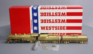 Westside Model Co.  Ho Scale Brass B&o Q - 4b 2 - 8 - 2 Mikado W/auxiliary Tender Ln