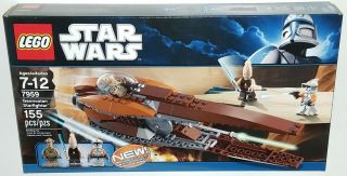 Lego Star Wars Set 7959 Geonosian Starfighter Commander Cody Ki - Adi - Mundi