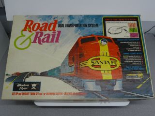 Vintage Ho Scale Western Flyer And Faller Road And Rail Train And Race Set