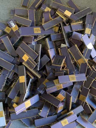 2.  5 Pounds Gold Ceramic Processor Chips For Scrap Gold Recovery