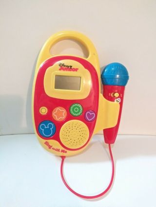 Disney Junior Sing With Me Sing Along Music Player W/ Microphone No Books