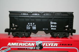 American Flyer S Gauge Freight 6 - 48610 Nickel Plate Road Covered Hopper