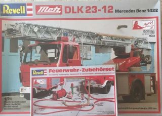 1/24 Revell Germany 7504 Mercedes Metz 1422 Dlk 23 - 12 Fire Truck & Accessories