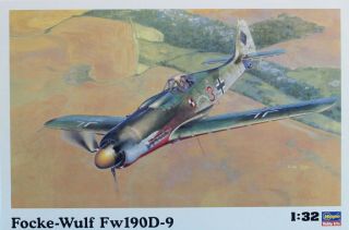 Hasegawa 1:32 Focke Wulf Fw - 190 Fw190 D - 9 Luftwaffe Fighter Kit St19 08069u