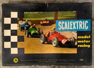 Scalextric Tri - Ang Vintage Early Slot Car Lotus Racing Set Made In Australia