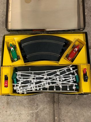 SCALEXTRIC TRI - ANG VINTAGE EARLY SLOT CAR LOTUS RACING SET Made In Australia 2