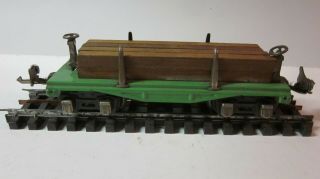 Lionel 651 Flat Car With Lumber Load,  Pre - War,  1935 To 1940