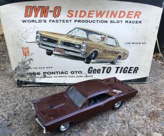 Vintage Mpc 1966 Pontiac Gto Slot Car With Box