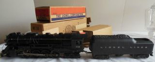 Lionel Berkshire Locomotive 736 With 2046w Coal Tender W/whistle Boxes