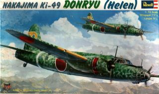 Revell 1:72 Nakajima Ki - 49 Donryu Helen Plastic Aircraft Model Kit H - 102u1