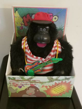 Vintage Magogo Gorilla Battery Operated Singing Dancing Monkey Perfectly