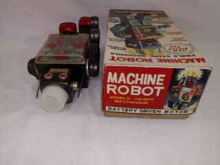 1963 Horikawa battery operated MACHINE ROBOT BOX NON WORK 3