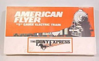 American Flyer 6 - 49600 S Scale Union Pacific Pony Express Passenger Train Set Ln