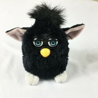 Vintage Furby Black With Blue Eyes Electronic Talking Toy Tiger