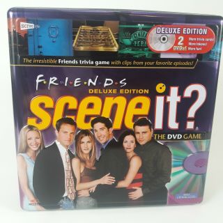 Friends Scene It? Deluxe Edition 2 Dvd Game Open Contents Collectible Tin