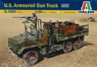 Italeri 1:35 Us Armoured Gun Truck Plastic Model Kit 6503u
