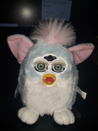 Furby Baby Blue Pink 1990 Tiger Electronics
