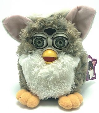 Tiger Electronics | 1998 Furby Series 1 | Multi - Color Fur White Belly Green Eyes