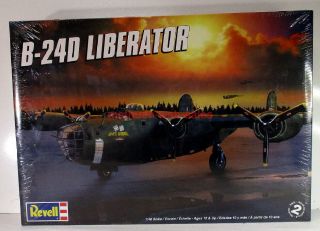 Revell 5625 B - 24d Liberator Bomber 1:48 Plastic Model Plane Kit Ww2 Usaaf