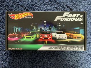 2019 Hot Wheels Premium Fast & Furious Fast Box Set With Sterling Cases