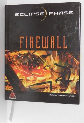 Firewall - Posthuman Studios Eclipse Phase Rpg Supplement Book