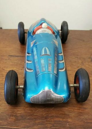 Tin toy Friction Tippco Mercedes race car number 12 - West Germany - 11.  5 