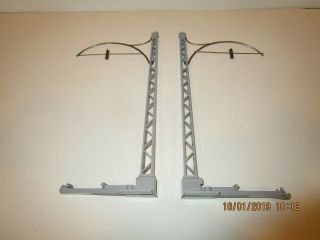 Lgb G Scale 6400 Catenary Poles Complete (2) In