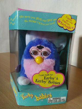 1999 Furby Babies Blue And Pink With Tag,  Model 70 - 940 -