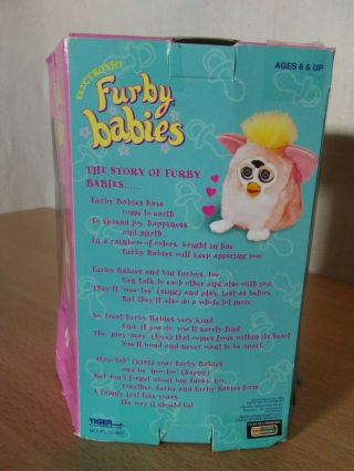 1999 Furby Babies Blue and Pink With Tag,  Model 70 - 940 - 3